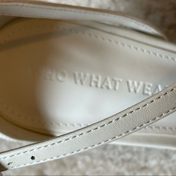 Who What Wear Kennedy Strappy Pump White Size 7 NWT - Picture 5 of 10